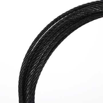 Black Stainless Steel Cable SS316 black oxidized stainless steel wire rope Factory