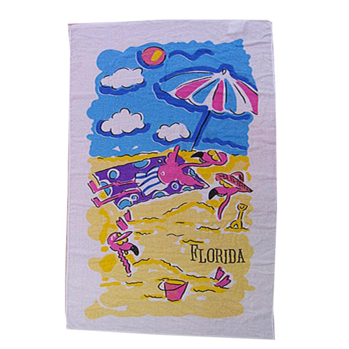 Impression de serviettes de poncho de plage promotionnelles personnalisées