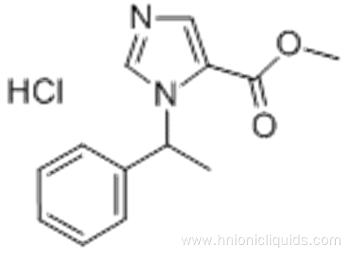 1H-Imidazole-5-carboxylicacid, 1-(1-phenylethyl)-, methyl ester, hydrochloride (1:1) CAS 35944-74-2