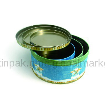 round biscuit tin box