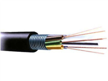 4 - 12 Cores Armoured Fiber Optic Cable Patch Cord Outdoor For Telecom Network