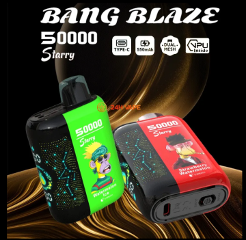Bang Blaze Starry 50K Puffs LED Vape Disposable with Hottest Display