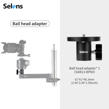Selens Ball Head Adapter SAB13-BP60 for Director Workstation Accessories
