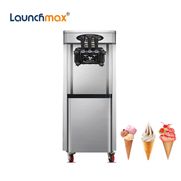 Commercial Automatic Soft Ice Cream Maker Machine - Multifunction Ice Cream Machine 20-25L/H