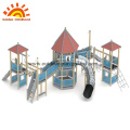 HPL outdoor playground equipment tube slide