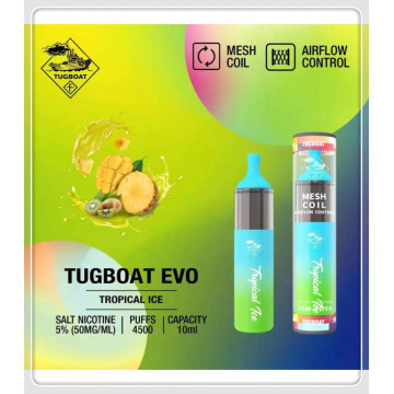 Kit Tugboat Evo 4500 Puffs Vape descartável