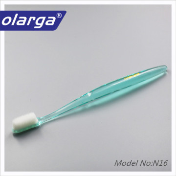 Custom logo nano bristle transparent toothbrush wholesale
