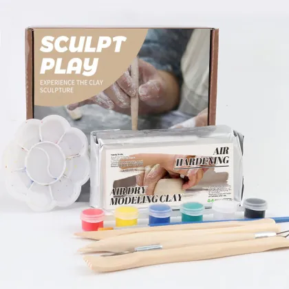 High Quality Air Dry Clay DIY Art Set for Children's Modeling Crafts