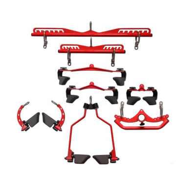 Professional Fitness Equipment: All-Size Handle Close Neutral Medium Back Muscle Training Lat Pulldown Bar with T8 Handles and Mag Grip