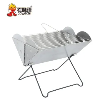Hot Sale Foldable Camping Barbecue Grill Outdoor Stainless Steel Charcoal BBQ Grill
