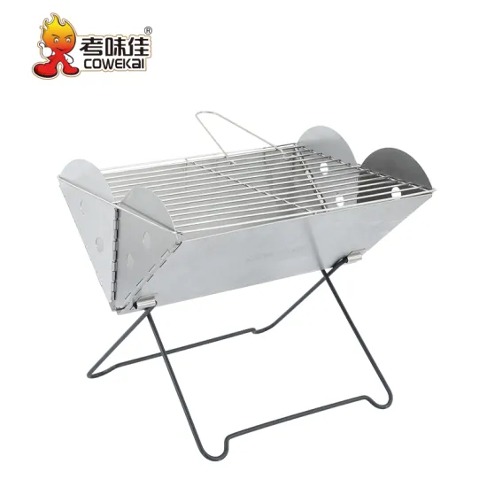 Hot Sale Foldable Camping Barbecue Grill Outdoor Stainless Steel Charcoal BBQ Grill