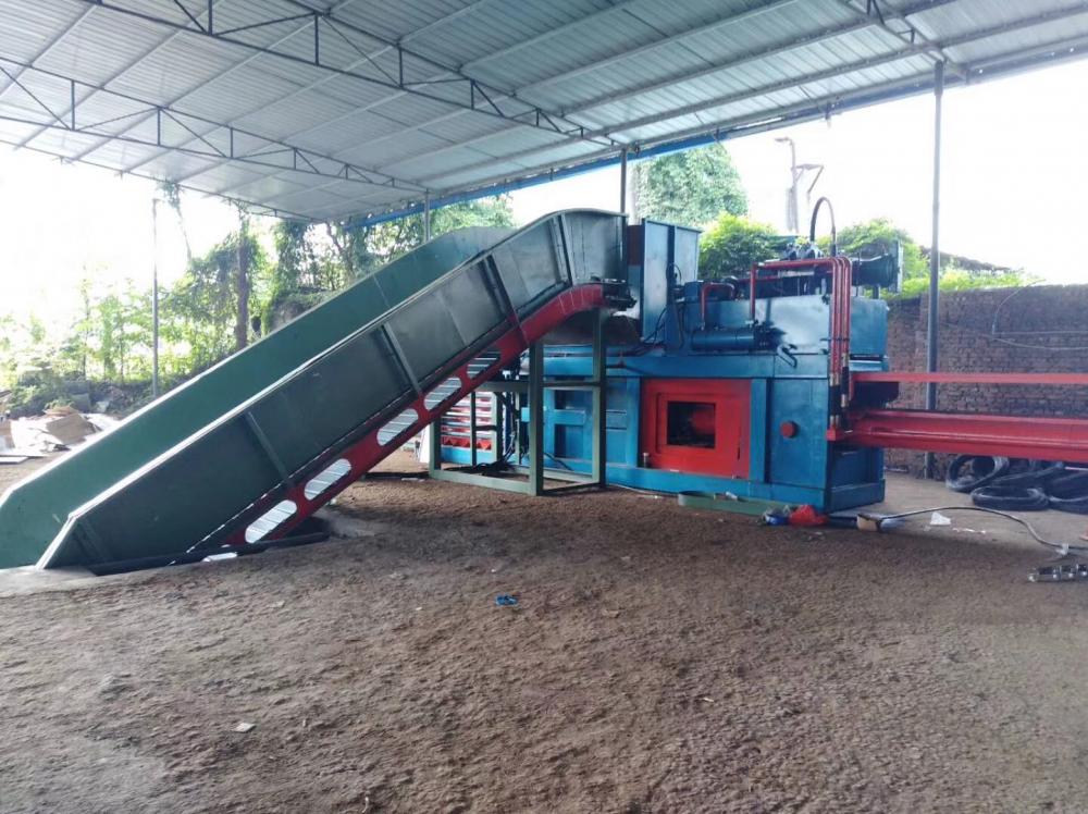 Semi-automatic Horizontal Waste Paper Baling Press Machine