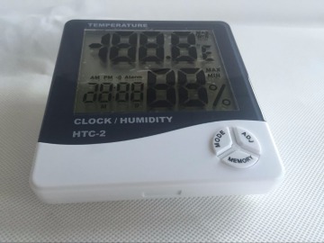 Hydroponics Digital thermohygrometer/thermometer without external wire