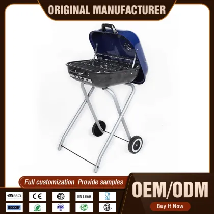 Folding BBQ Grill Outdoor Square Shaped Hamburger Burger Charcoal Barbecue Bbq Grill