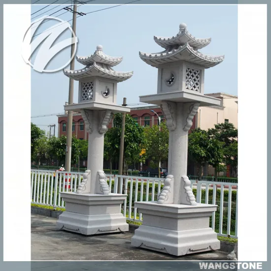 Outdoor stone lantern