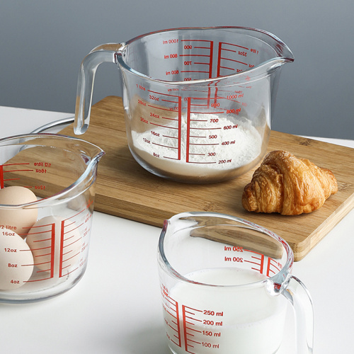 Baking Cup Scale Glass Measuring Cup with Handle