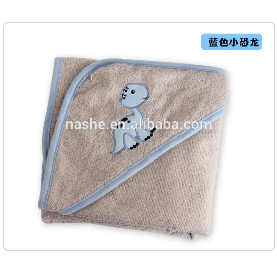 100% Organic Cotton Terry Bath Towel Baby hooded Swaddle Blanket