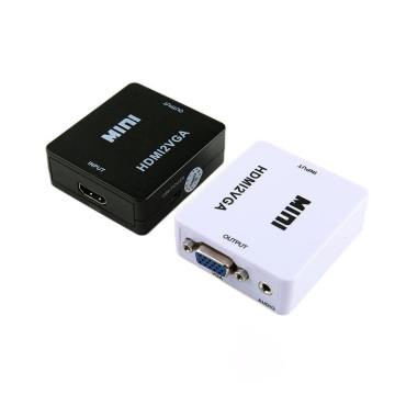 OEM ODM 3.5mm Audio HDMI to VGA Converter for 1080P Home Theater