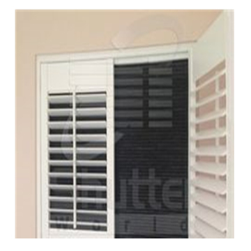 Elegant White PVC Shutter Door - Swing Open Style