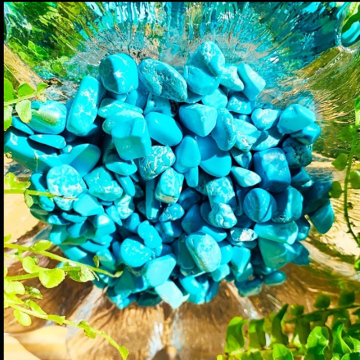 Groothandel natuurlijke turquoise chips en kristalgrind