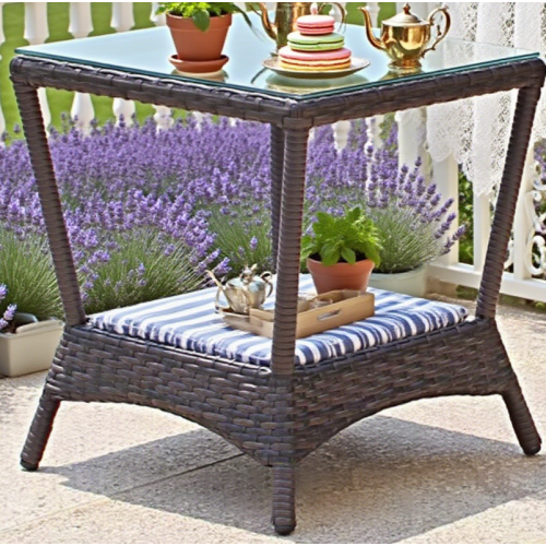 Durable Rattan Patio Table