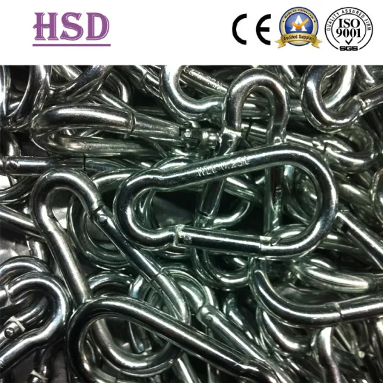 Galvanized Snap Hook, DIN5299c, Snap Hook with Screw, with Thimble