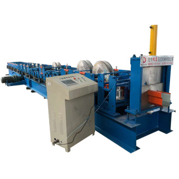 Automatic rain gutter roll forming machine