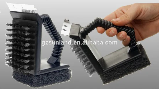 Barbecue Grill Cleaner Sided GRILL BRUSH BBQ Cleaner