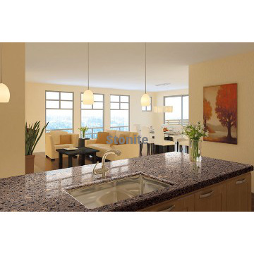 Countertop of Solid Quartz Stone Surface