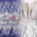 Ivory Color Flower Lace Fabric Embroidery