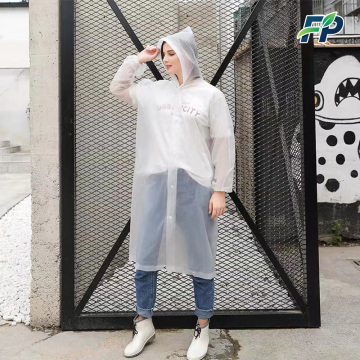 Transparent thickened rainstorm proof raincoat