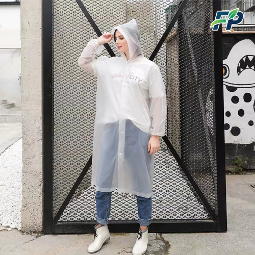 पारदर्शी गाढ़ा बारिश का सबूत रेनकोट