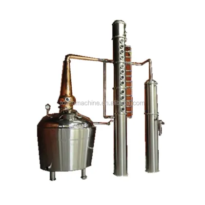 Copper Distiller Moonshine Still 200L Copper Distillation Tower Pot Still
