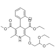 3-Ethyl-5-methyl-4-(2-chlorophenyl)-2-(2,2-diethoxy-ethoxymethyl)-6-methyl-1,4-dihydropyridine-3,5-dicarboxylate CAS 103094-30-0