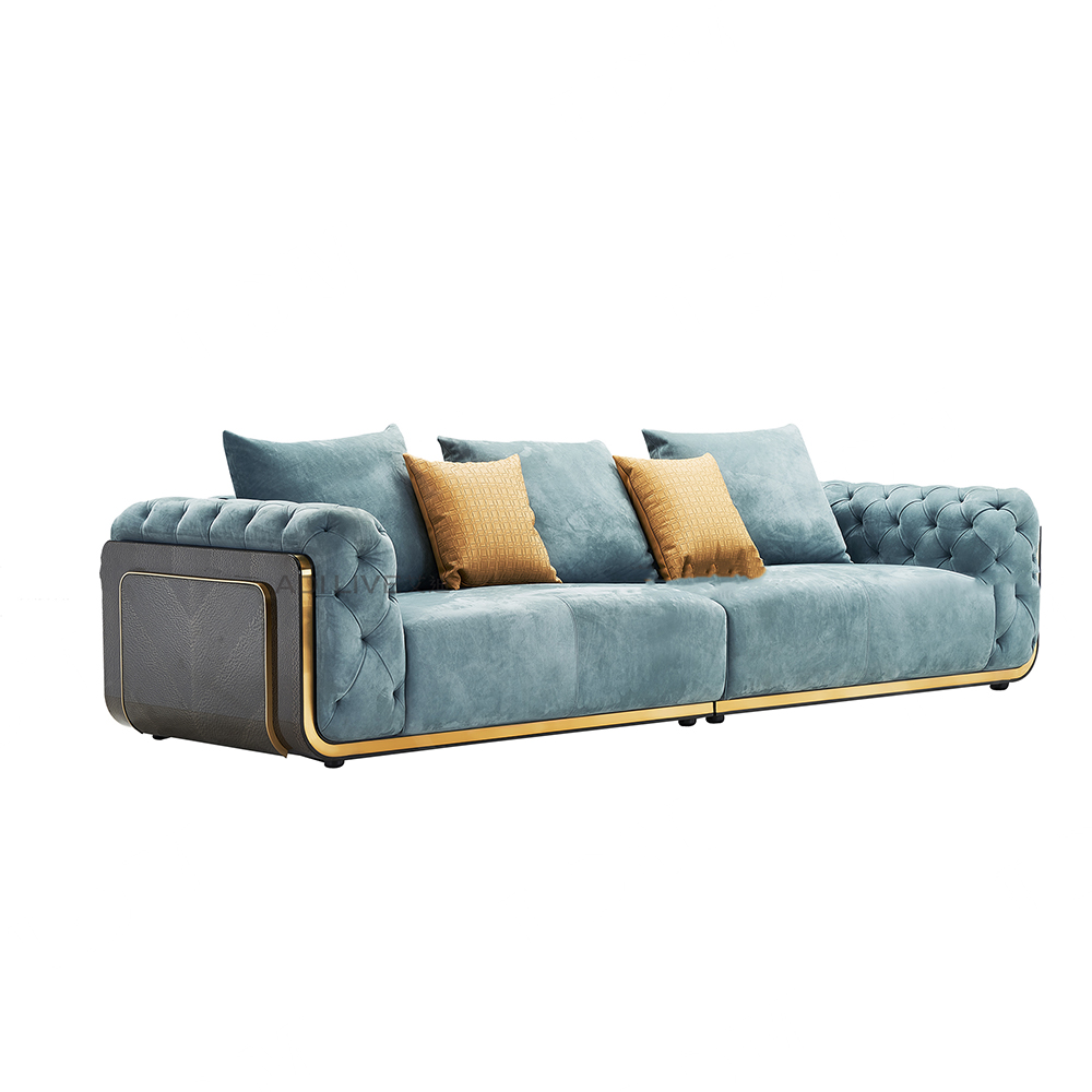 Luxury hotel furniture sofa two seater