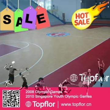 Indoor sports area basketball sports flooring pvc mats flooring