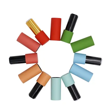 Rubber Warm Lipstick Tube Magnetic Lip Balm Tube