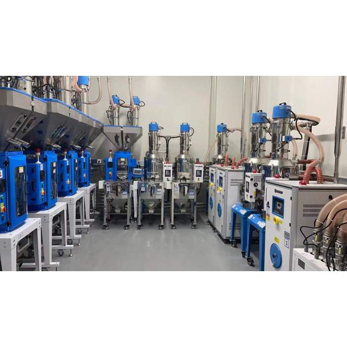 Mesin pengeringan dan dehumidifying plastik