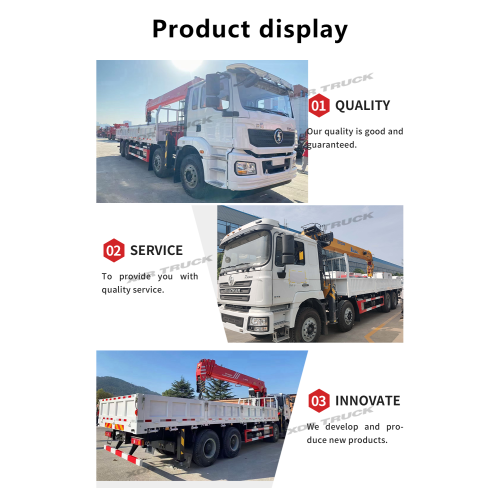 Vehículo de carga 8x4 45t Camión de grúa montada en caja