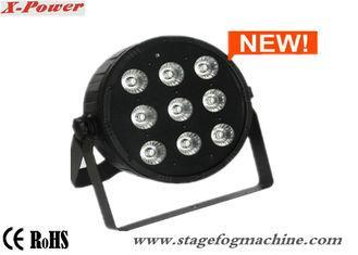 High Brightness 9PCS*10W Quad Slim Par Can Lights With Plas