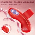 Mini vibrador de dedo para prazer feminino