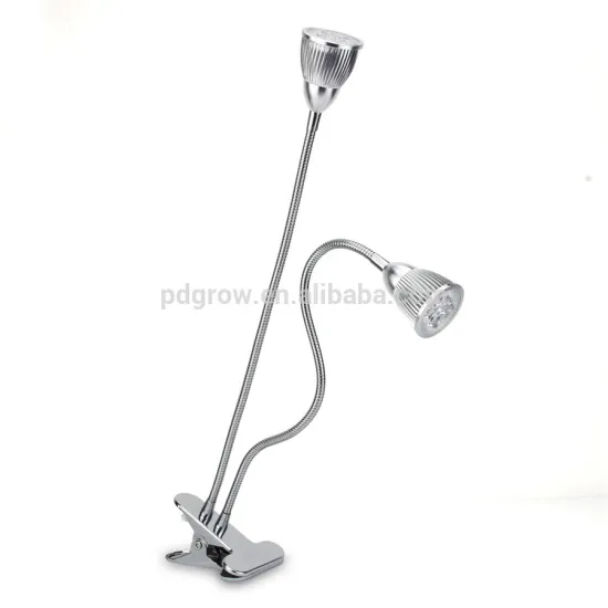 2017 Dual Head Led Grow Light 10W Desk Clip Lamp with 360 Degree Flexible Gooseneck