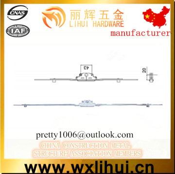 20mm backset upvc espag rod,casement upvc window espag rod with 2pcs keeper/striker or 4pcs keeper/striker