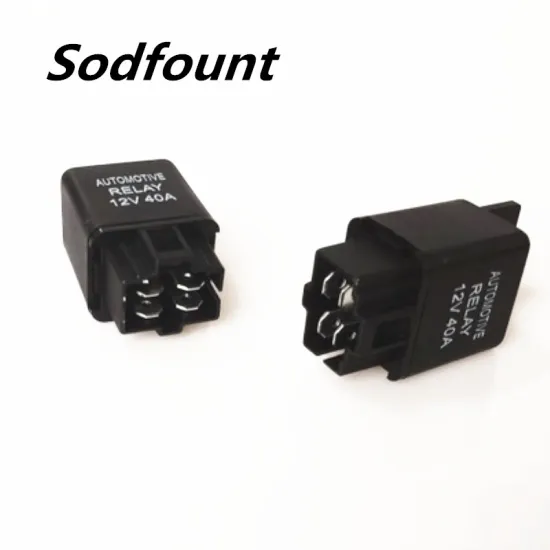 1pcs 12VDC 24VDC 40A Headlight relay Air conditioning relay Plastic back car relay