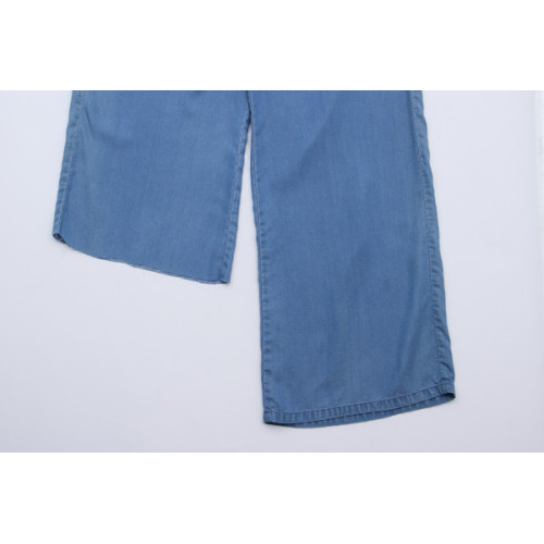 Pantalon à jambes larges tissées pour les dames