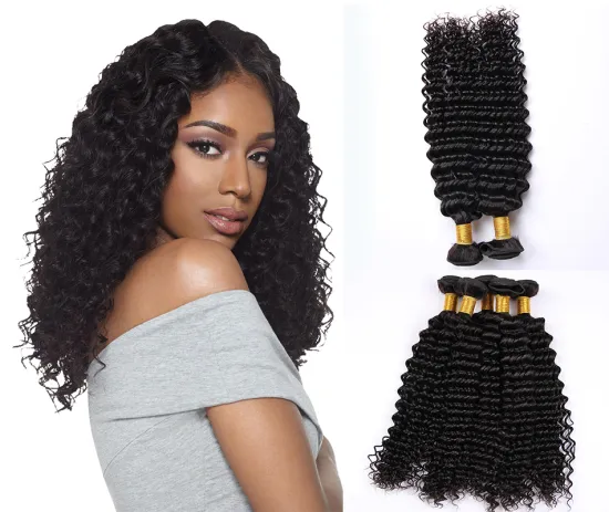 One Donor Wholesale Vendors Natural Single Drawn No Shed Raw Mink Virgin Remy Malaysian Deep Curly Wave Hair Bundles