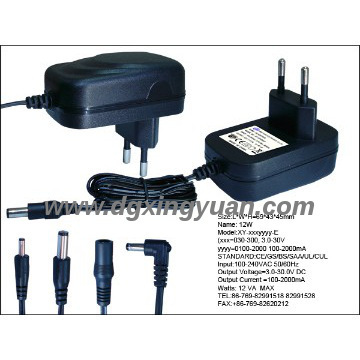12V power adapter led adapter UL CUL ROHS