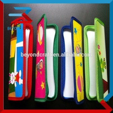 PP plastic zipper lock cloth sliding zipper pencil bags for students