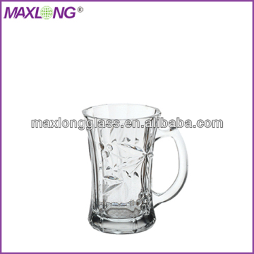 Hand Pressed Glass turkish tea cups 5.5oz