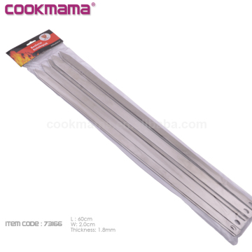 Hot Sale Stainless Steel BBQ Barbecue Skewers for Beginners